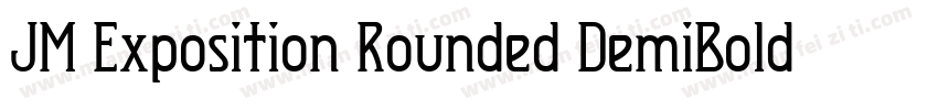 JM Exposition Rounded DemiBold字体转换